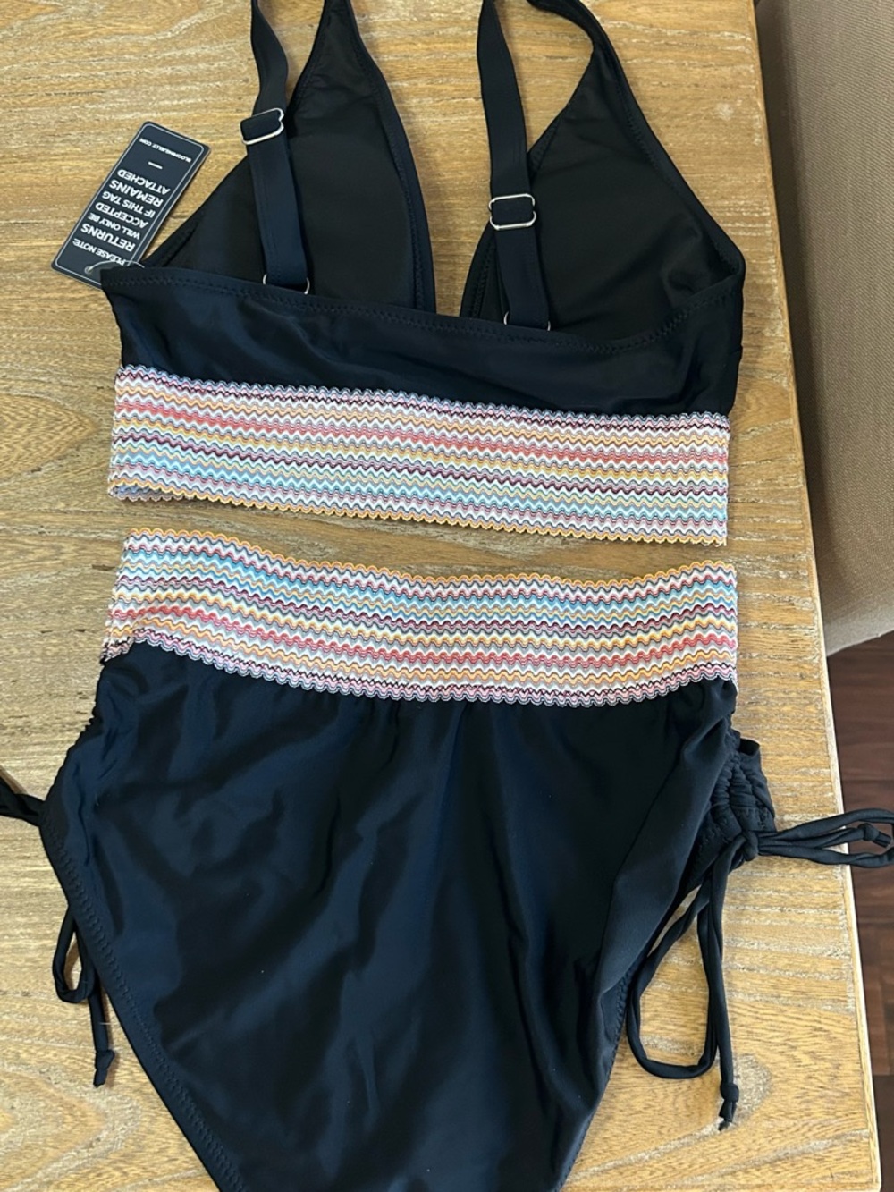 Blooming Jelly Womens High Waisted Tummy Control Swimsuit Size Small NWT - Picture 4 of 5